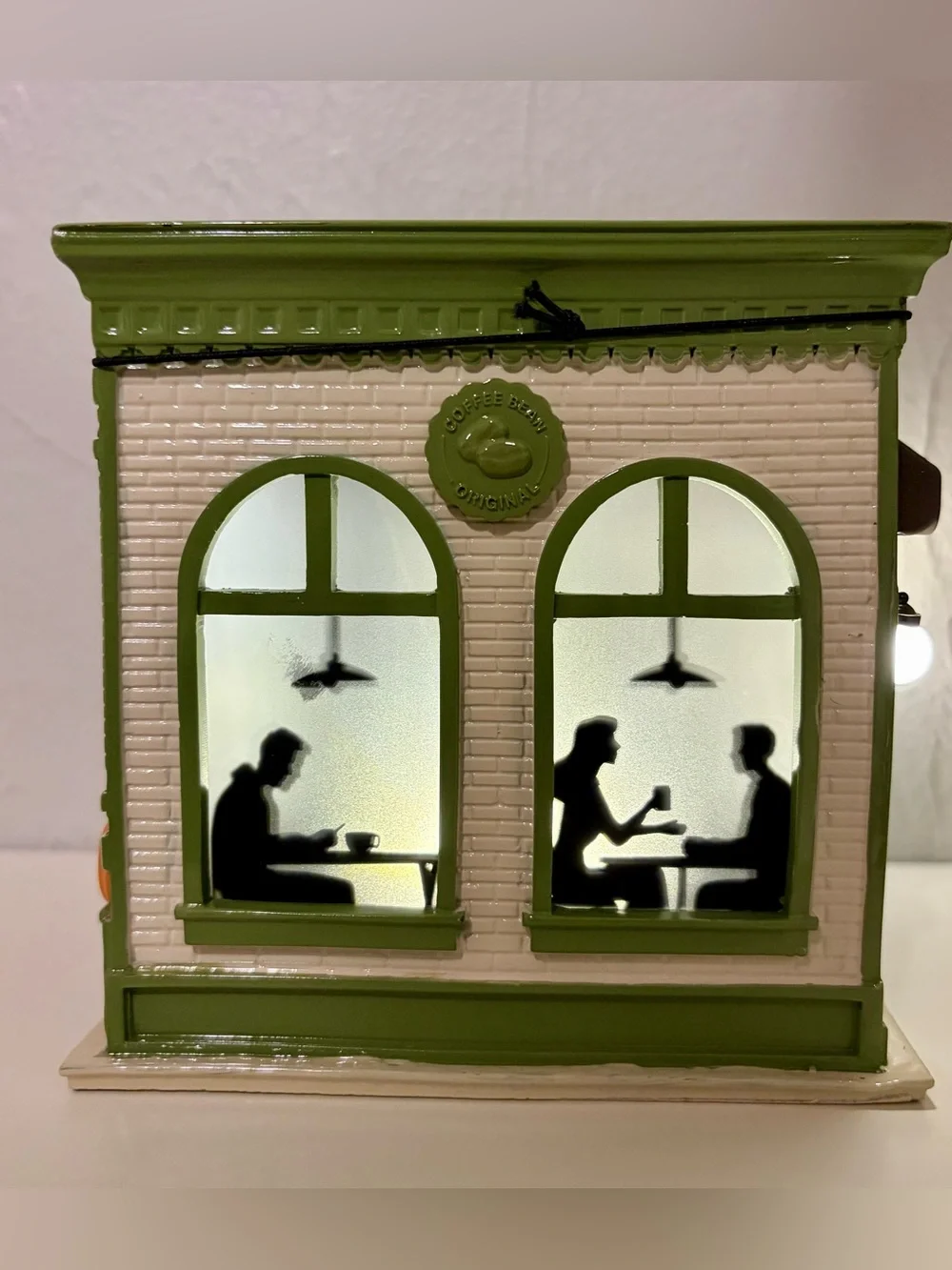 Bath & Body Works Light Up Coffee Shop Bookstore 3-Wick Candle Holder - Picture 4 of 8